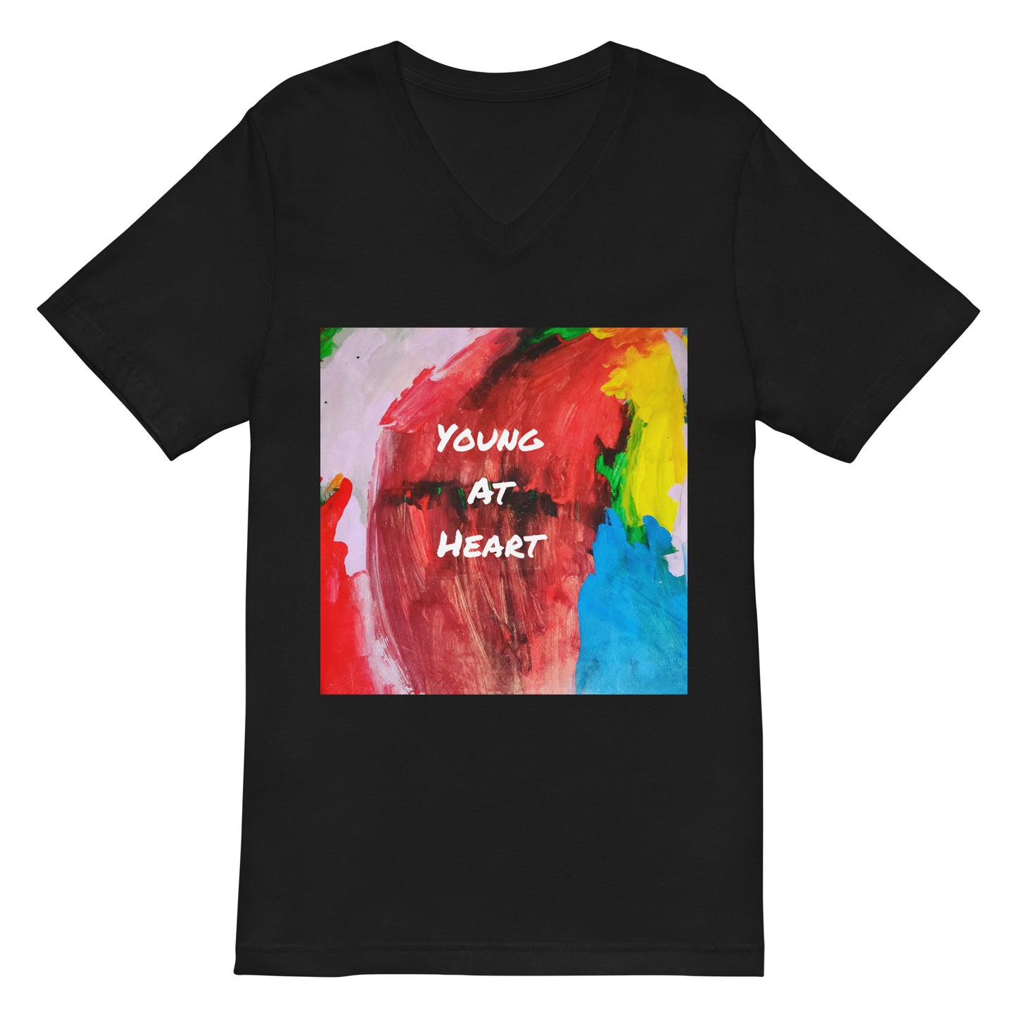 Young At Heart - Unisex Short Sleeve V-Neck T-Shirt